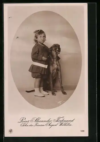 AK Prinz Alexander Ferdinand, Sohn des Prinzen August Wilhelm von Preussen