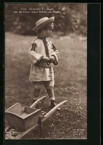 AK Prinz Alexander Ferdinand, Sohn des Prinzen August Wilhelm von Preussen