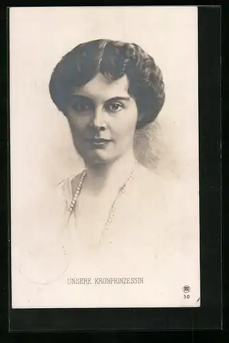 AK Unsere Kronprinzessin - Portrait Kronprinzessin Cecilie