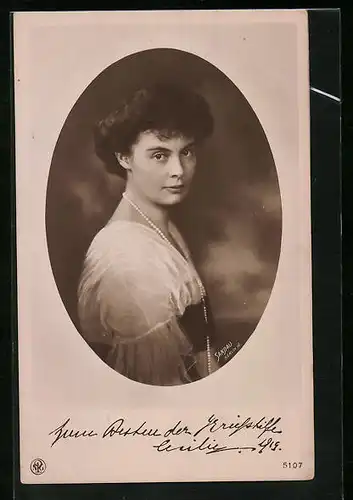 AK Zum Besten der Kriegshilfe - Portrait Kronprinzessin Cecilie