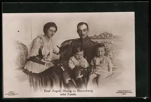 AK Ernst August, Herzog zu Braunschweig nebst Familie