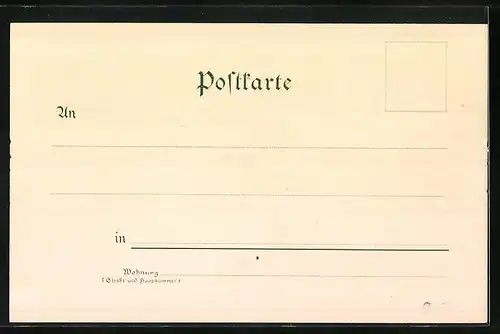 Lithographie Mühlhausen i. Th., Popperode, Weises Haus, Untermarktskirche
