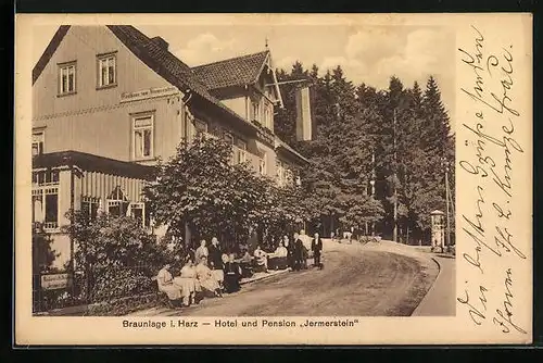 AK Braunlage, Hotel u. Pension Jermerstein
