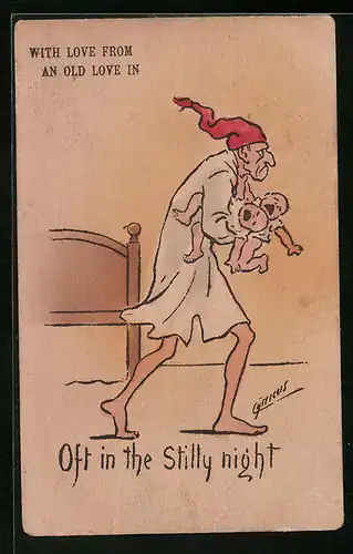 Künstler-AK Cynicus: Oft in the Stilly night