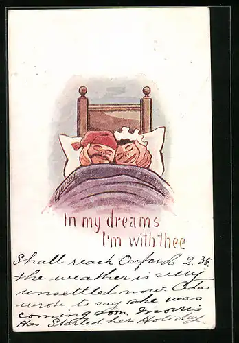 Künstler-AK Cynicus: In my dreams I`m with thee.