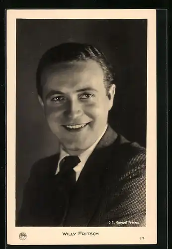 AK Schauspieler Willy Fritsch elegant im Anzug