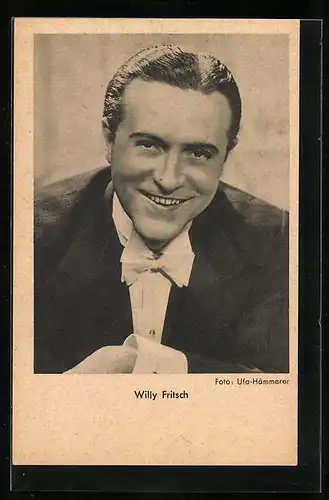 AK Schauspieler Willy Fritsch charmant lächelnd