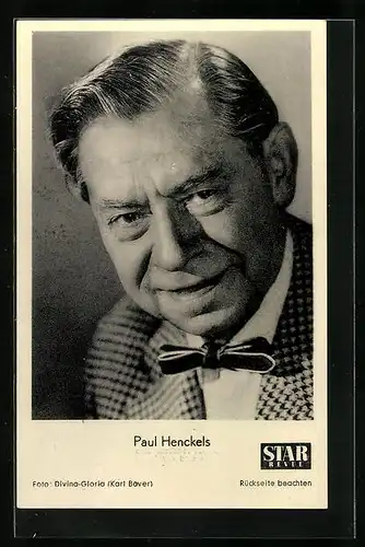 AK Schauspieler Paul Henckels elegant im Anzug