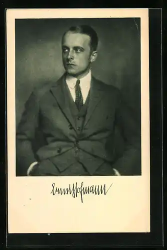 AK Schauspieler Ernst Hofmann elegant im Anzug