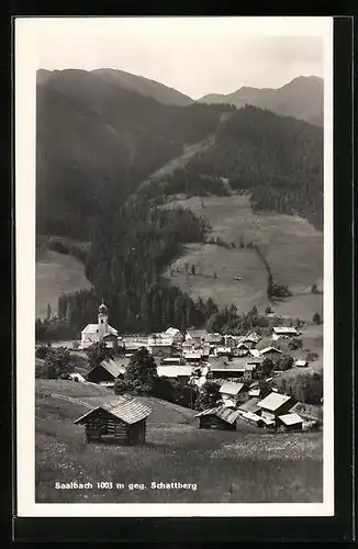 AK Saalbach, Totale mit Schattberg