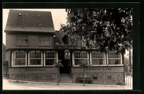 AK Neudorf / Ostharz, Gästehaus Goldener Löwe