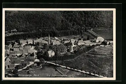 AK Güntersberge / Harz, Gesamtansicht vom Flugzeug aus