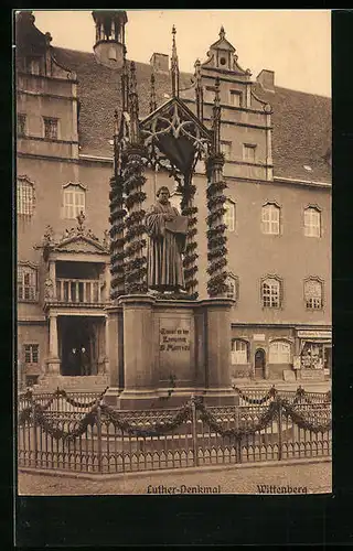 AK Wittenberg, Blick zum Luther-Denkmal
