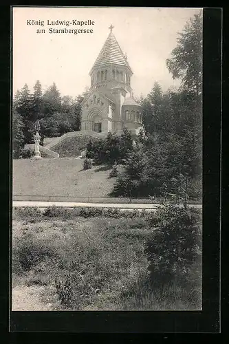 AK Starnbergersee, König Ludwig-Kapelle