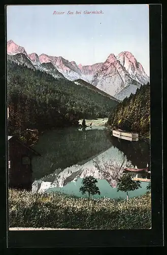 AK Garmisch, Blick zum Risser See