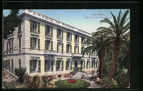 AK San Remo, Hotel Paradis et de Russie