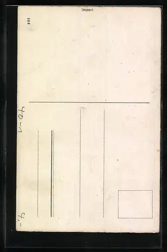 AK Möchtest du gern mal fliegen?, Mann poltert nach einem Tritt in den Po die Treppe hinunter