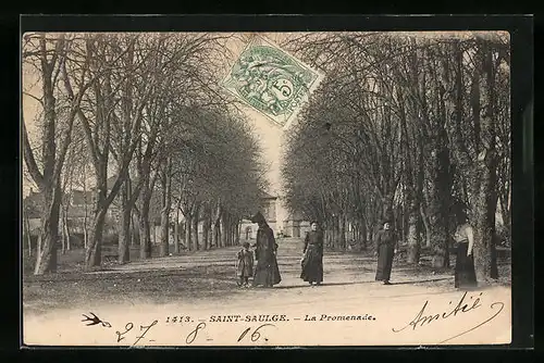 AK Saint-Saulge, La Promenade