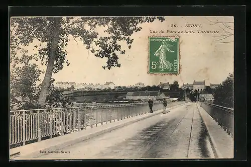 AK Imphy, Vue du Pont de Loire Turlurette
