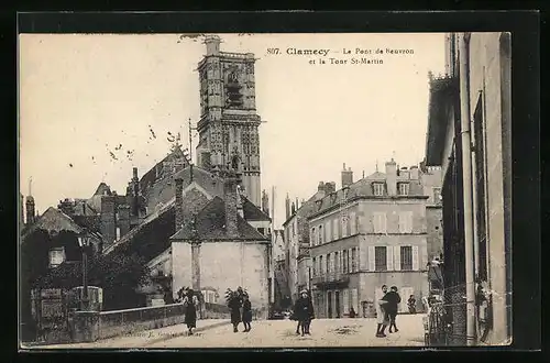 AK Clamecy, Le Pont de Beuvron et la Tour St-Martin
