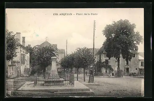 AK Arquian, place de la Poste