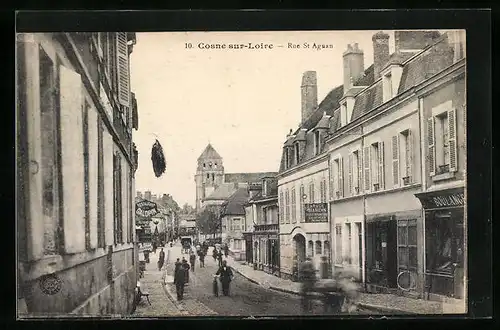 AK Cosne-sur-Loire, Rue St. Aguan
