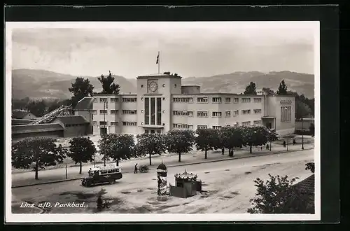 AK Linz a. D., Blick auf das Parkbad