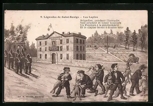 AK Saint-Saulge, les Lapins