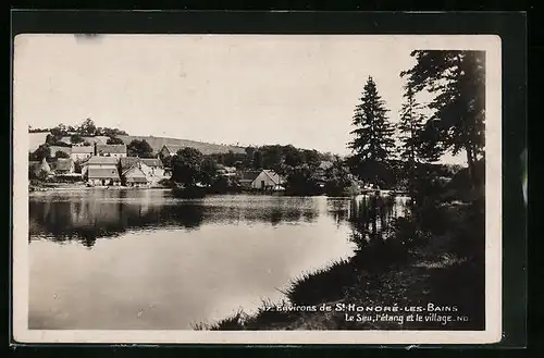 AK St-Honoré-les-Bains, le Seu, l'étang et levillage