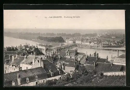 AK La Charité, Faubourg de Loire