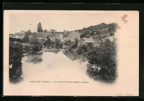 AK Chatillon-en-Bazois, Vue prise du Pont Adrien Laurent