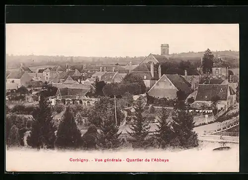 AK Corbigny, Vue générale, Quartier de l'Abbaye