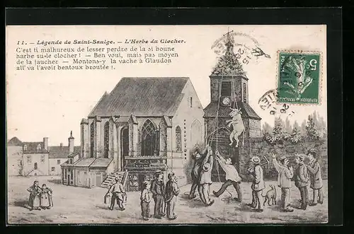 AK Saint-Saulge, l'Herbe du Clocher