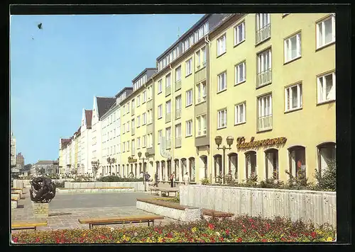 AK Neubrandenburg, Teilansicht von der Turmstrasse