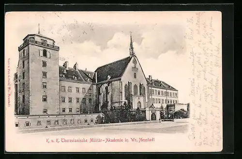AK Wr. Neustadt, K. u. K. Theresianische Militär-Akademie