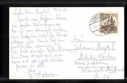 AK Semmering, Haus Semmering im Winter