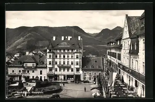 AK Mariazell, Blick zum Hauptplatz