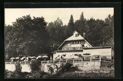 AK Mariazell, Terrassen-Café Pingl
