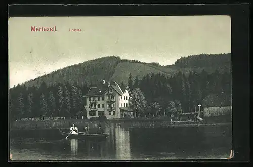 AK Mariazell, Erlafsee mit Hotel