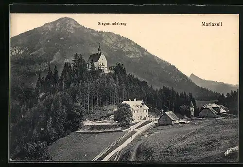 AK Mariazell, Panorama mit Mariazell