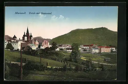 AK Mariazell, Totalansicht mit Sauwand