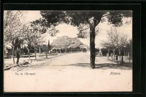 AK Athene, Vue de l`Acropole