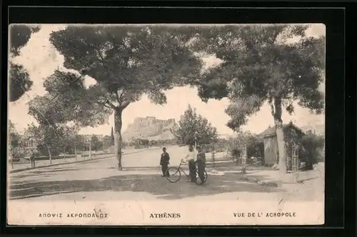 AK Athenes, Vue de l`Acropole