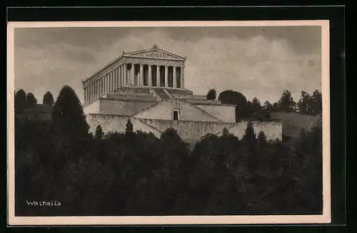 AK Blick nach Walhalla