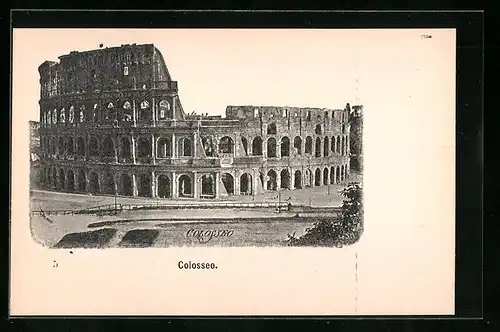 AK Rom, Blick zum Colosseum