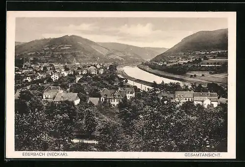 AK Eberbach am Neckar, Generalansicht der Stadt