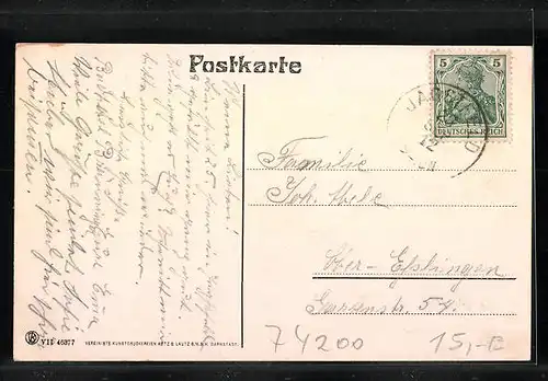 AK Wimpfen am Neckar, Generalansicht der Stadt, an der Brücke