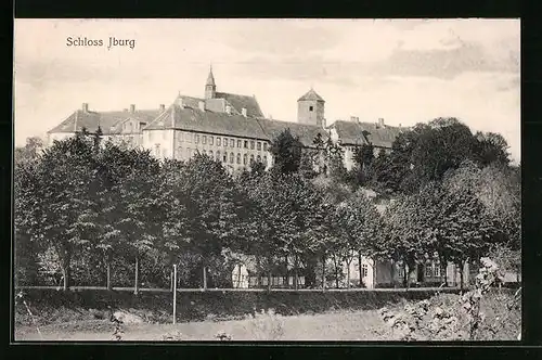 AK Iburg, das Schloss von den Feldern aus gesehen