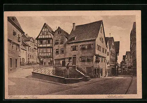 AK Wimpfen am Berg, der Adlerbrunnen