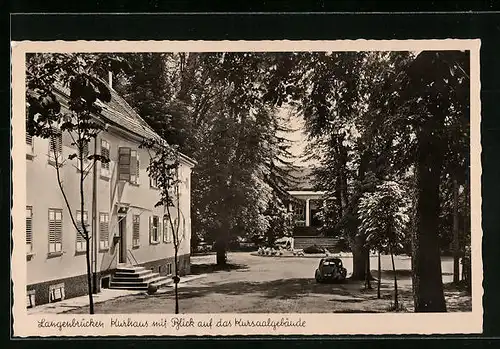 AK Langenbrücken, Kurhaus mit Blick auf das Kursaalgebäude
